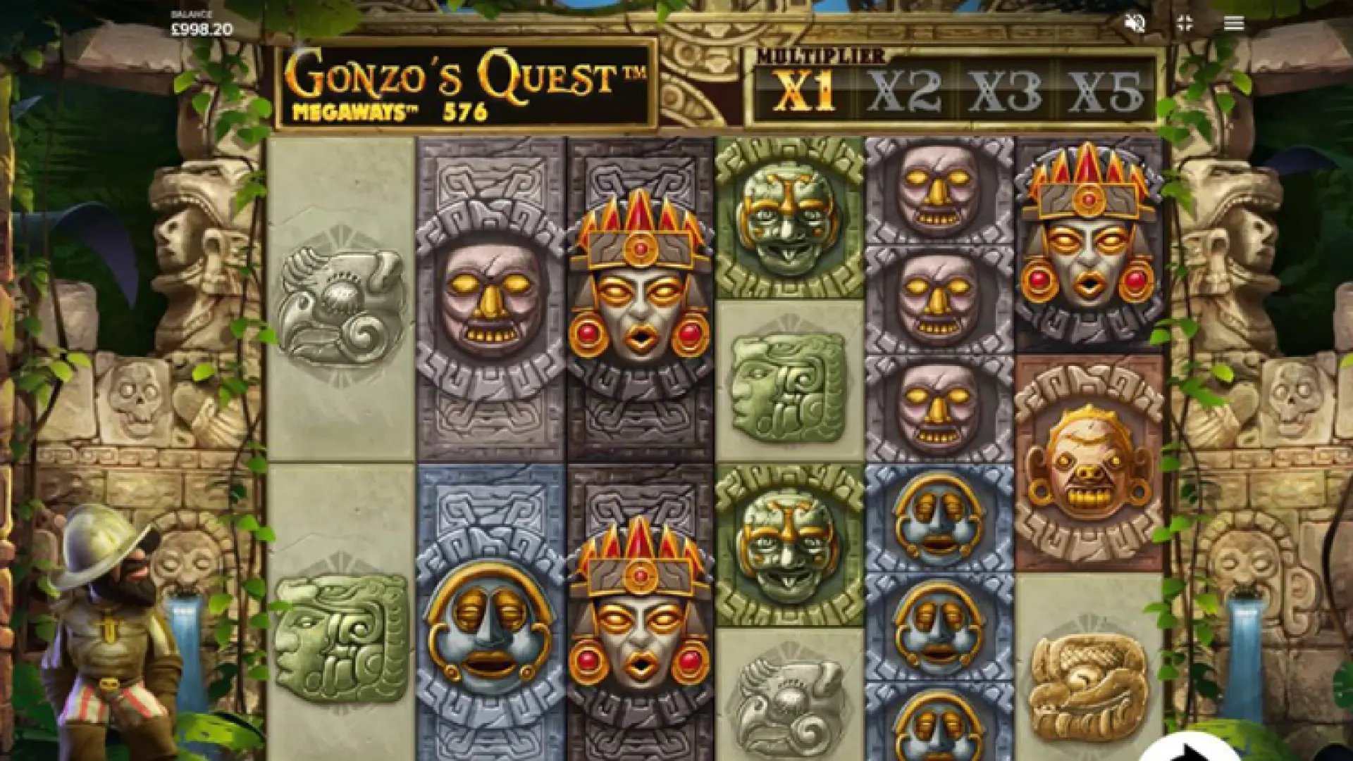 Gonzos Quest Megaways 894x503 Screenshot